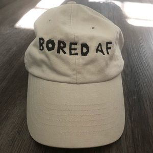“BORED AF” dad hat.